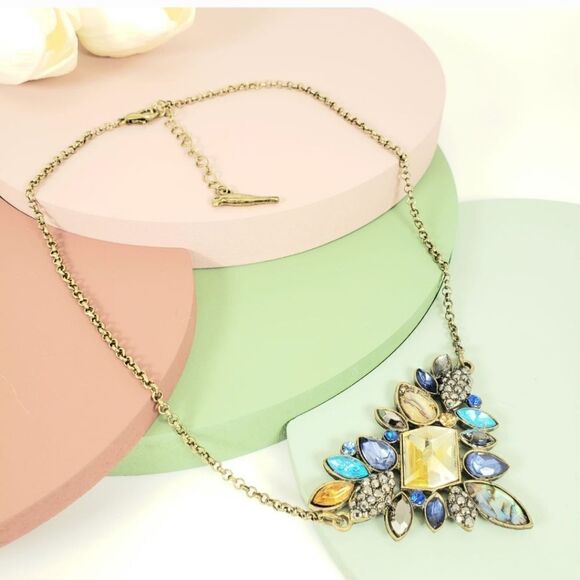 Brand New Top Fashion Blue Stone Necklace - Picture 3 of 5